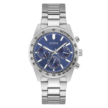 Guess Chronograph Herrenuhr ALTITUDE Analog Quarz Edelstahlarmband 42 mm GW0329G1